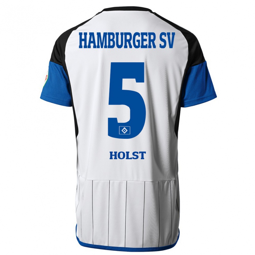 Mujer Fútbol Camiseta Evelyn Holst #5 Blanco 1ª Equipación 2023/24