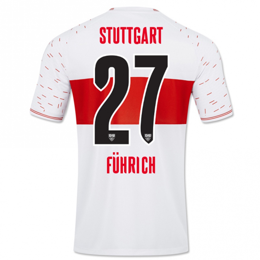 Mujer Fútbol Camiseta Chris Führich #27 Blanco 1ª Equipación 2023/24