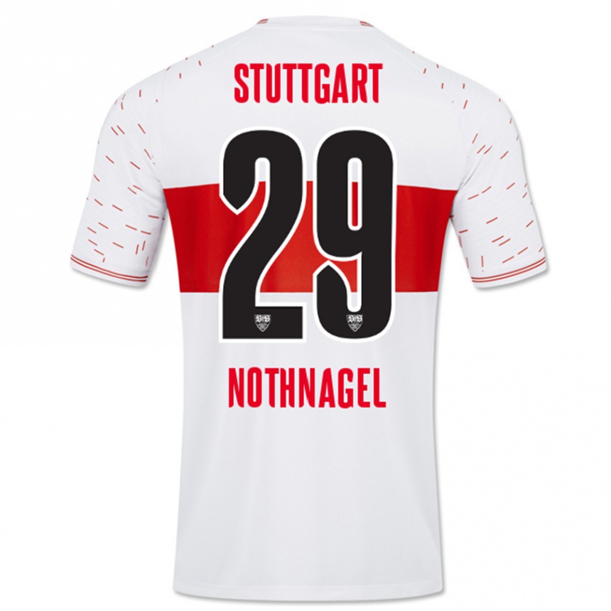 Mujer Fútbol Camiseta Dominik Nothnagel #29 Blanco 1ª Equipación 2023/24