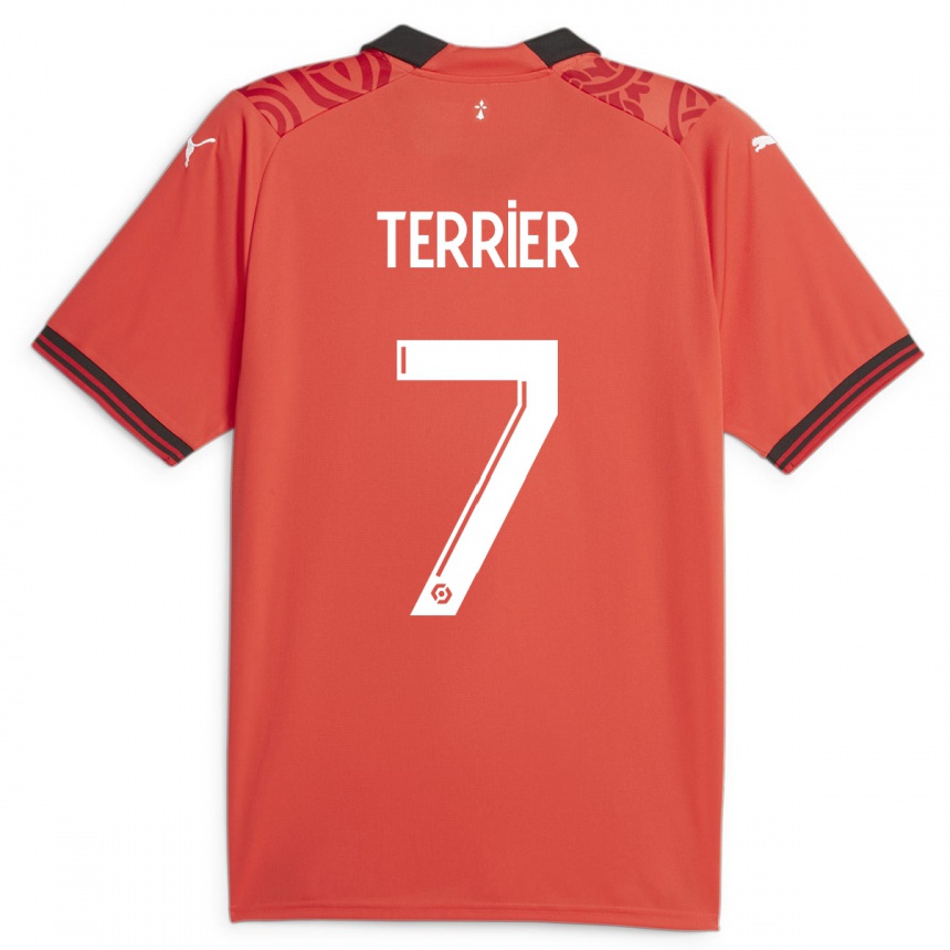 Mujer Fútbol Camiseta Martin Terrier #7 Rojo 1ª Equipación 2023/24