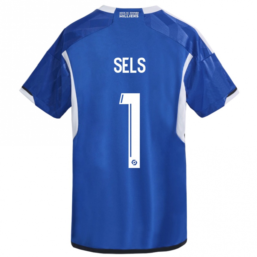 Mujer Fútbol Camiseta Matz Sels #1 Azul 1ª Equipación 2023/24