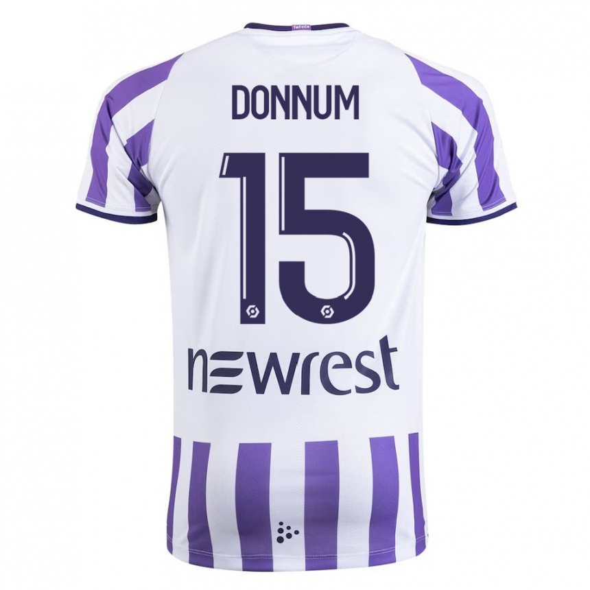 Mujer Fútbol Camiseta Aron Dønnum #15 Blanco 1ª Equipación 2023/24