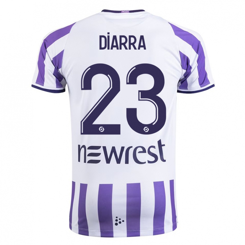 Mujer Fútbol Camiseta Moussa Diarra #23 Blanco 1ª Equipación 2023/24