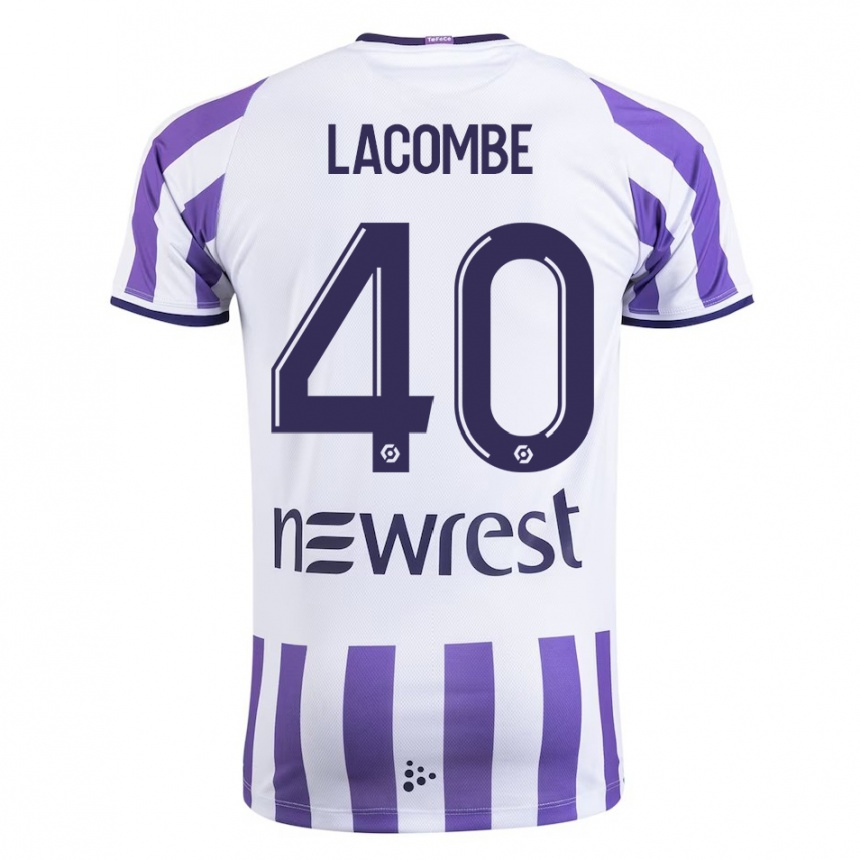 Mujer Fútbol Camiseta Justin Lacombe #40 Blanco 1ª Equipación 2023/24