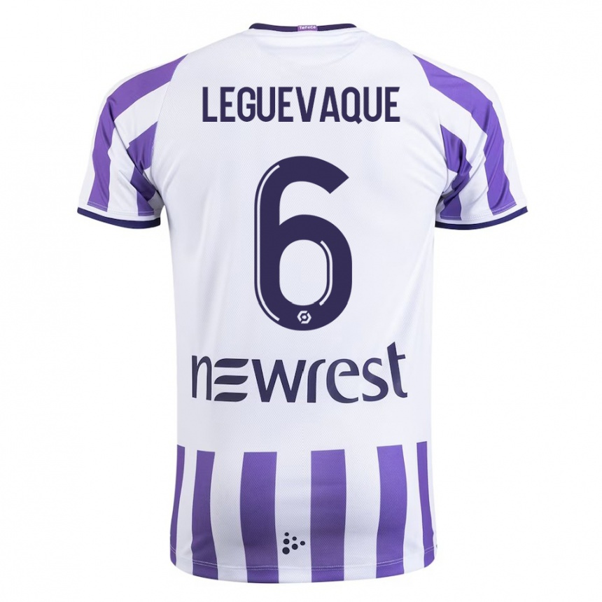 Mujer Fútbol Camiseta Laurie Leguevaque #6 Blanco 1ª Equipación 2023/24