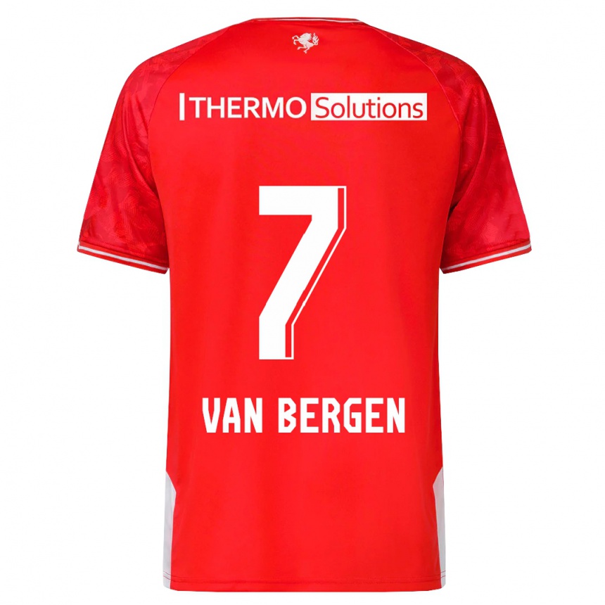 Mujer Fútbol Camiseta Mitchell Van Bergen #7 Rojo 1ª Equipación 2023/24