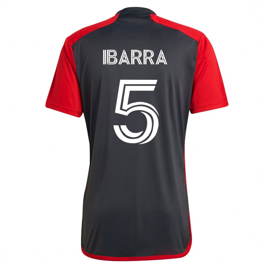 Mujer Fútbol Camiseta Franco Ibarra #5 Gris 1ª Equipación 2023/24