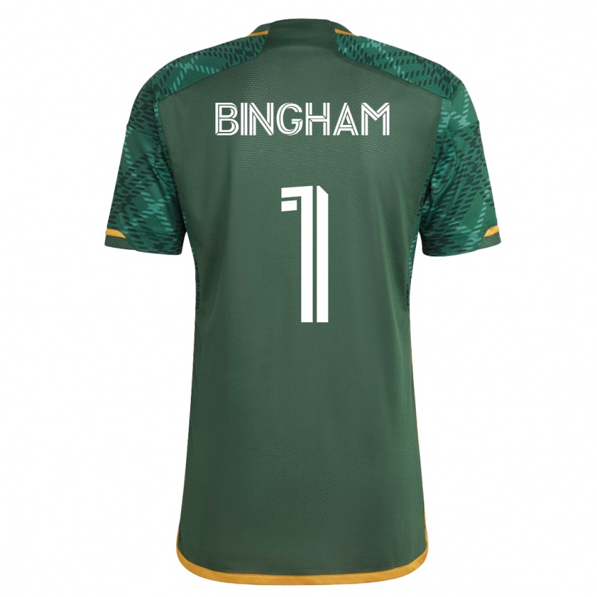 Mujer Fútbol Camiseta David Bingham #1 Verde 1ª Equipación 2023/24