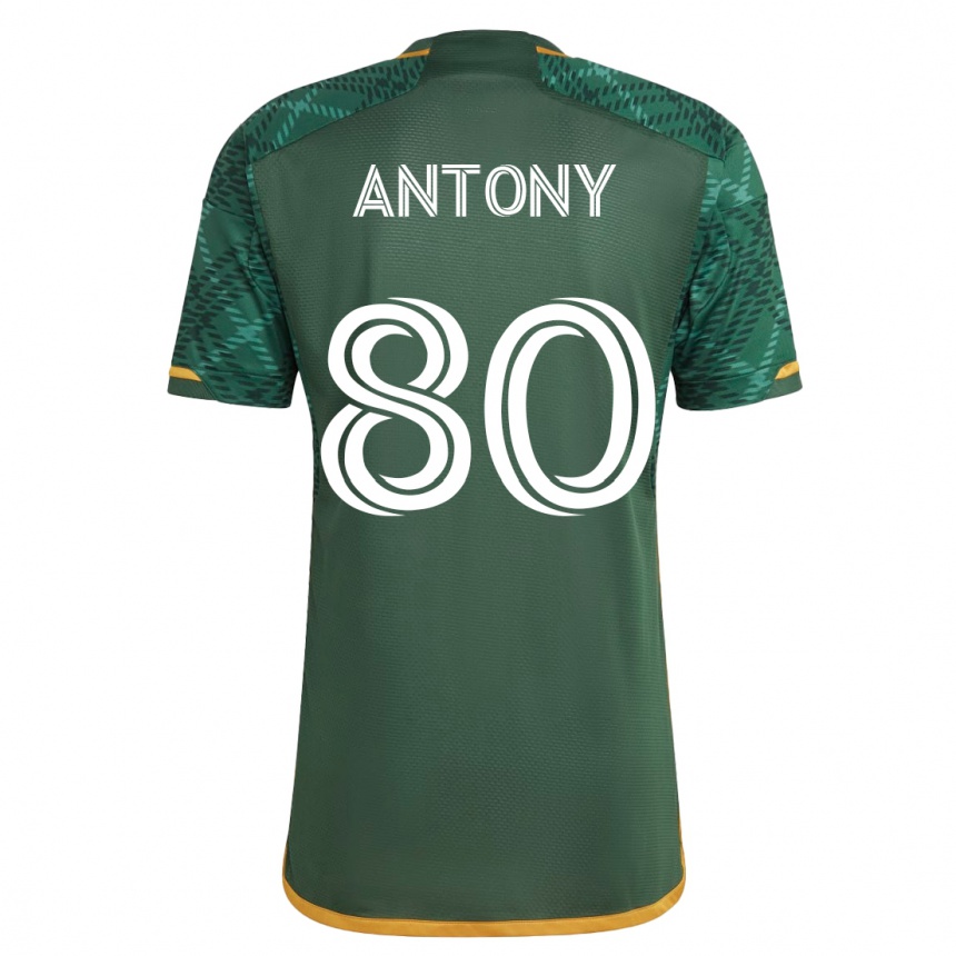 Mujer Fútbol Camiseta Antony #80 Verde 1ª Equipación 2023/24