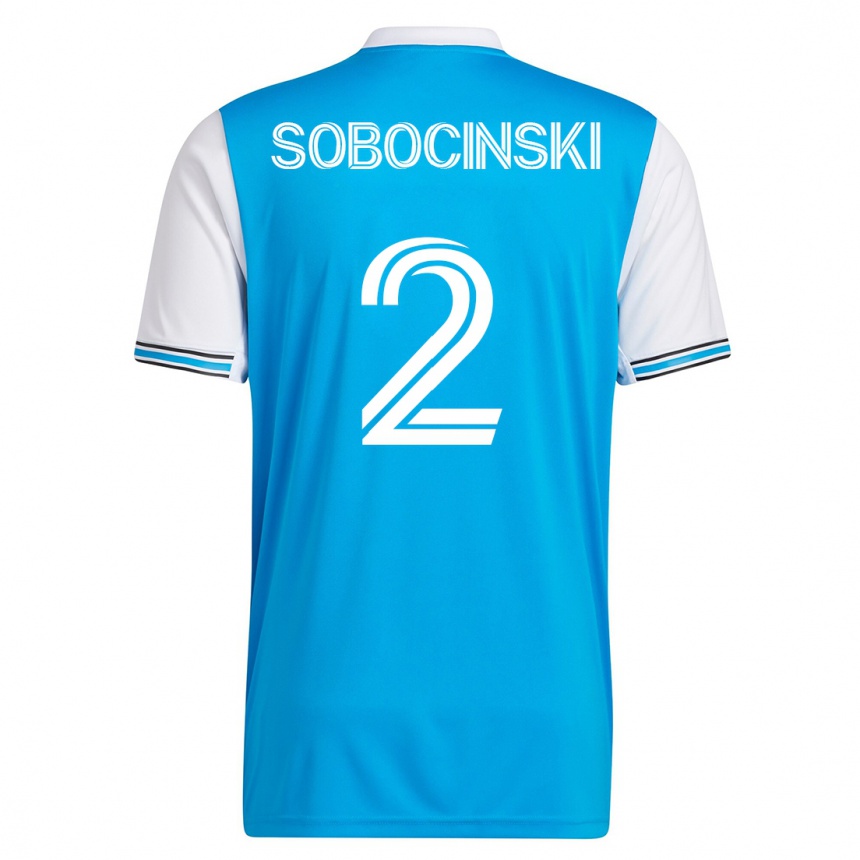 Mujer Fútbol Camiseta Jan Sobocinski #2 Azul 1ª Equipación 2023/24