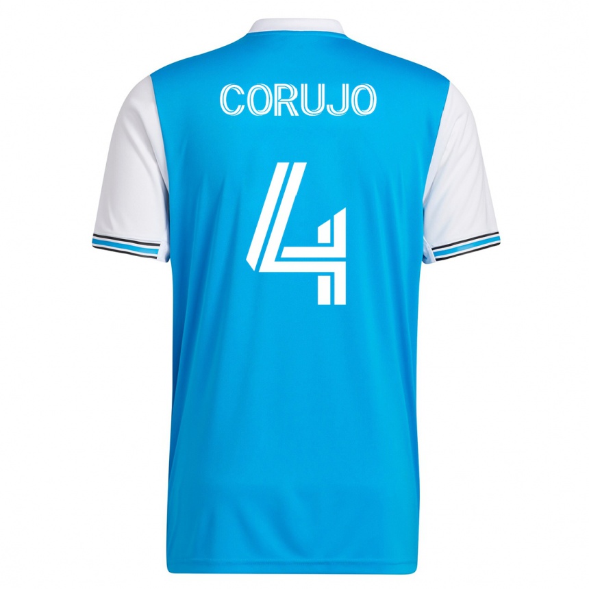 Mujer Fútbol Camiseta Guzmán Corujo #4 Azul 1ª Equipación 2023/24