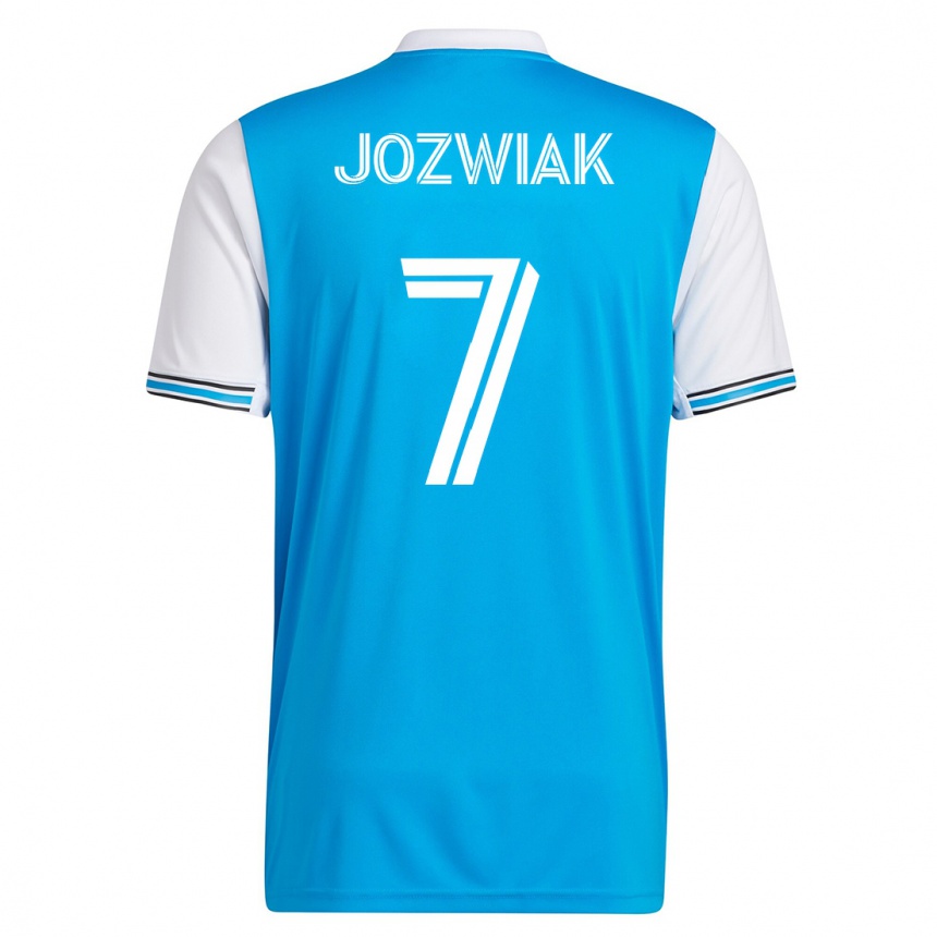 Mujer Fútbol Camiseta Kamil Józwiak #7 Azul 1ª Equipación 2023/24