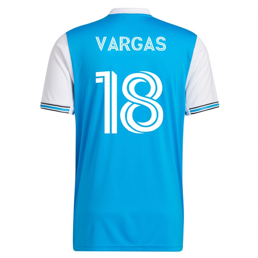 Mujer Fútbol Camiseta Kerwin Vargas #18 Azul 1ª Equipación 2023/24