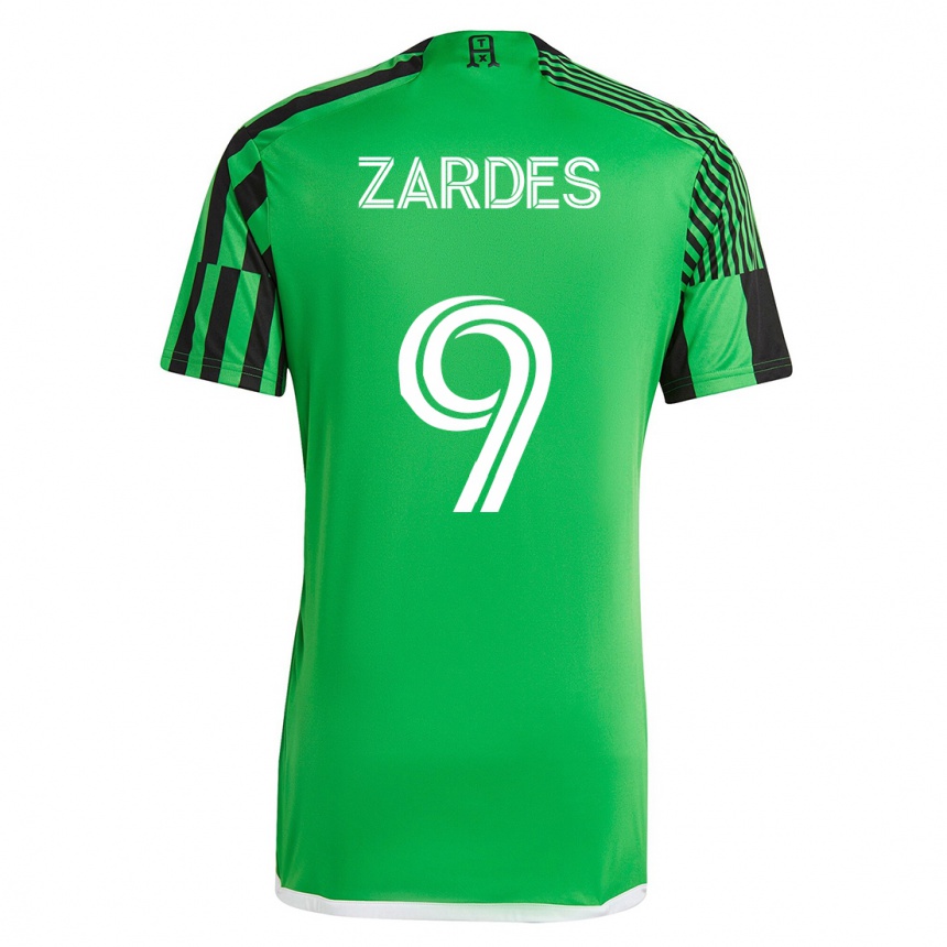 Mujer Fútbol Camiseta Gyasi Zardes #9 Verde Negro 1ª Equipación 2023/24