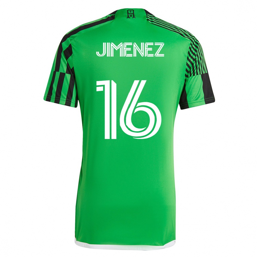 Mujer Fútbol Camiseta Héctor Jiménez #16 Verde Negro 1ª Equipación 2023/24