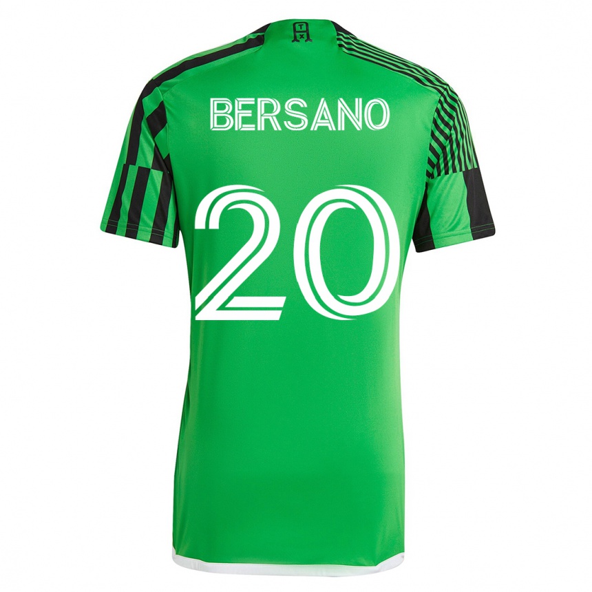Mujer Fútbol Camiseta Matt Bersano #20 Verde Negro 1ª Equipación 2023/24