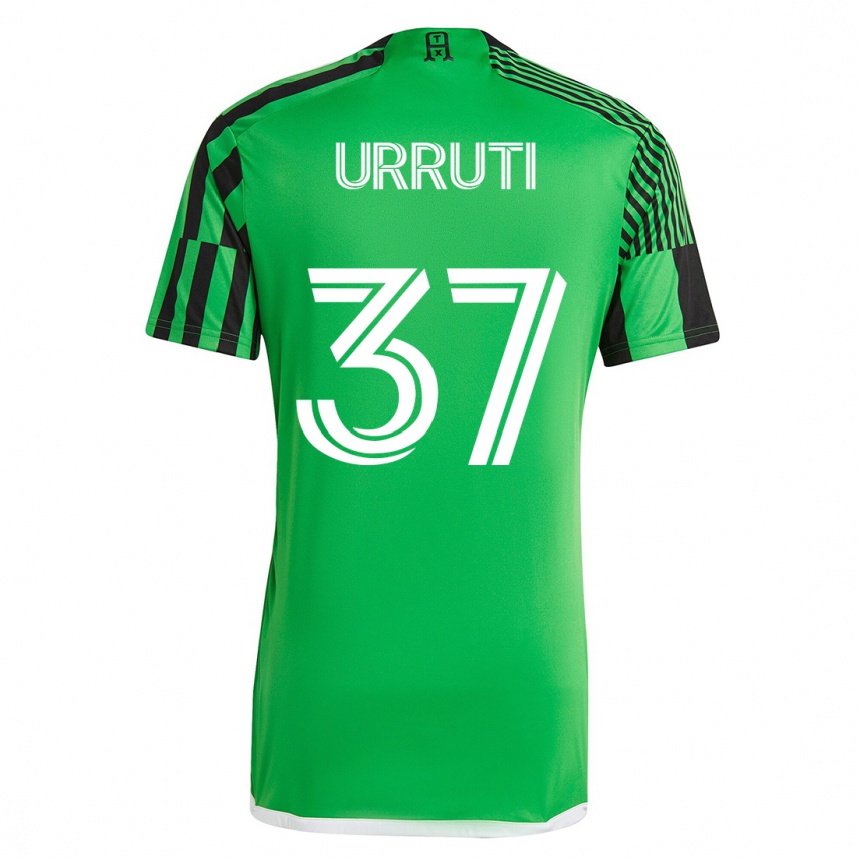 Mujer Fútbol Camiseta Maximiliano Urruti #37 Verde Negro 1ª Equipación 2023/24