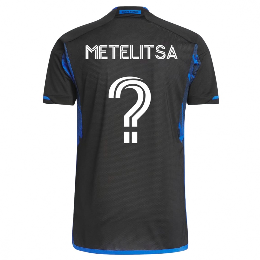 Mujer Fútbol Camiseta Christian Metelitsa #0 Azul Negro 1ª Equipación 2023/24