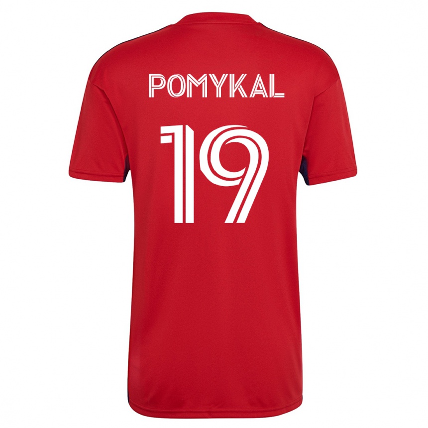 Mujer Fútbol Camiseta Paxton Pomykal #19 Rojo 1ª Equipación 2023/24