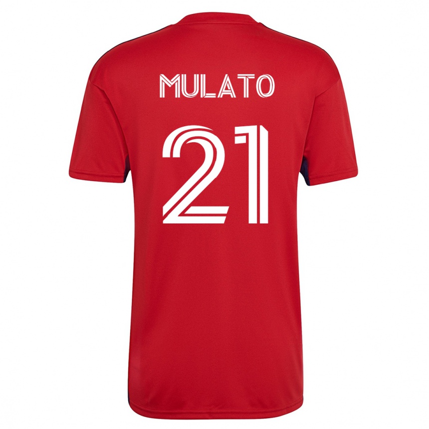 Mujer Fútbol Camiseta José Mulato #21 Rojo 1ª Equipación 2023/24