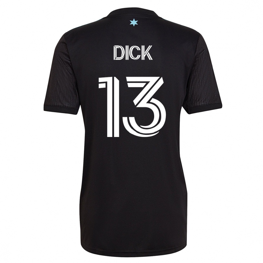 Mujer Fútbol Camiseta Eric Dick #13 Negro 1ª Equipación 2023/24