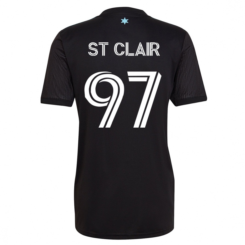 Mujer Fútbol Camiseta Dayne St. Clair #97 Negro 1ª Equipación 2023/24