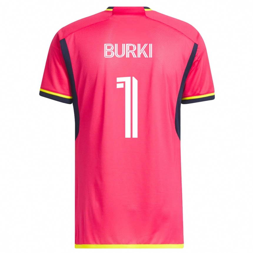 Mujer Fútbol Camiseta Roman Bürki #1 Rosa 1ª Equipación 2023/24