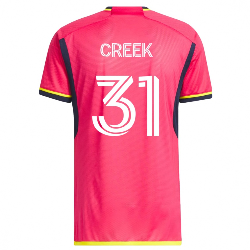 Mujer Fútbol Camiseta Michael Creek #31 Rosa 1ª Equipación 2023/24