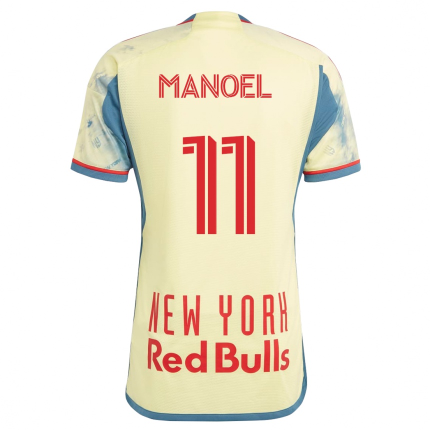 Mujer Fútbol Camiseta Elias Manoel #11 Amarillo 1ª Equipación 2023/24