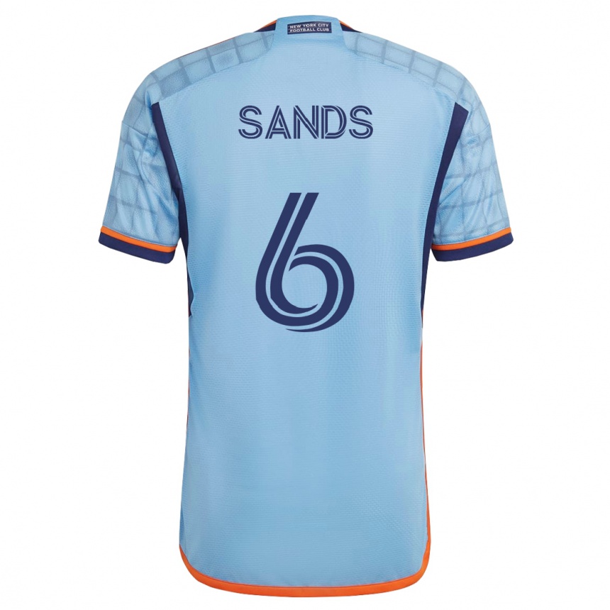 Mujer Fútbol Camiseta James Sands #6 Azul 1ª Equipación 2023/24
