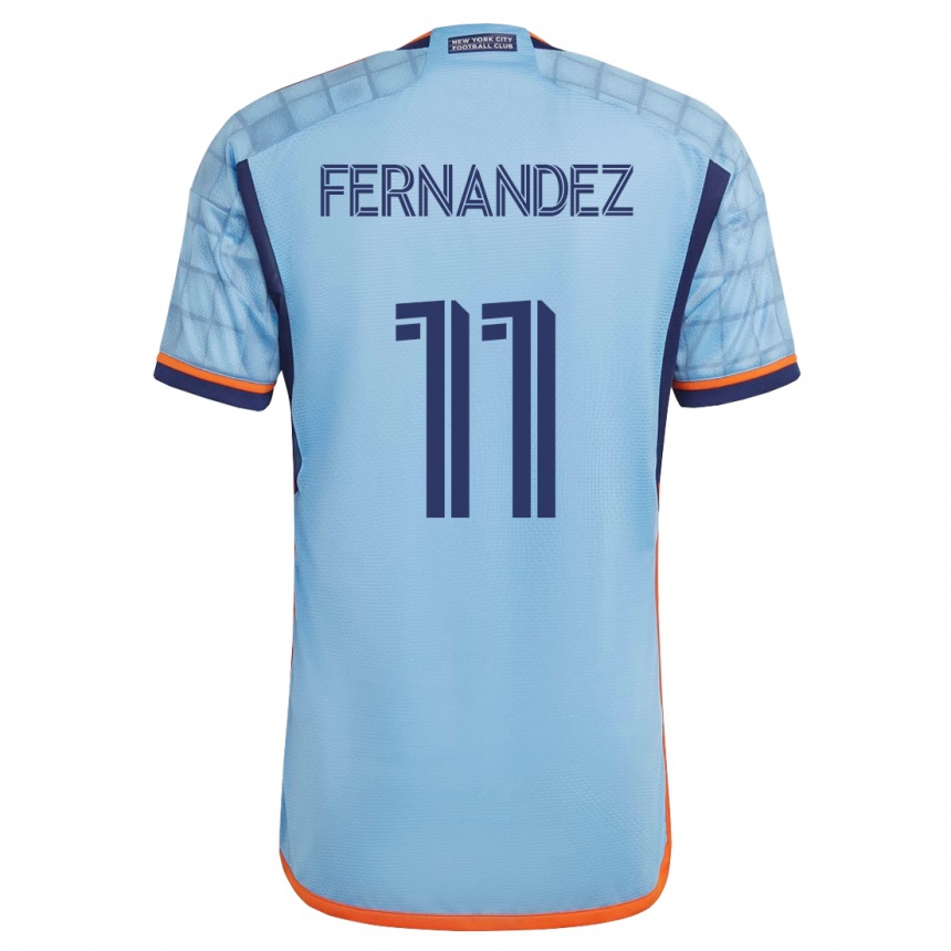 Mujer Fútbol Camiseta Julián Fernández #11 Azul 1ª Equipación 2023/24