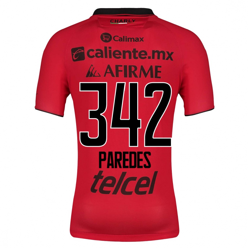 Mujer Fútbol Camiseta Santiago Paredes #342 Rojo 1ª Equipación 2023/24