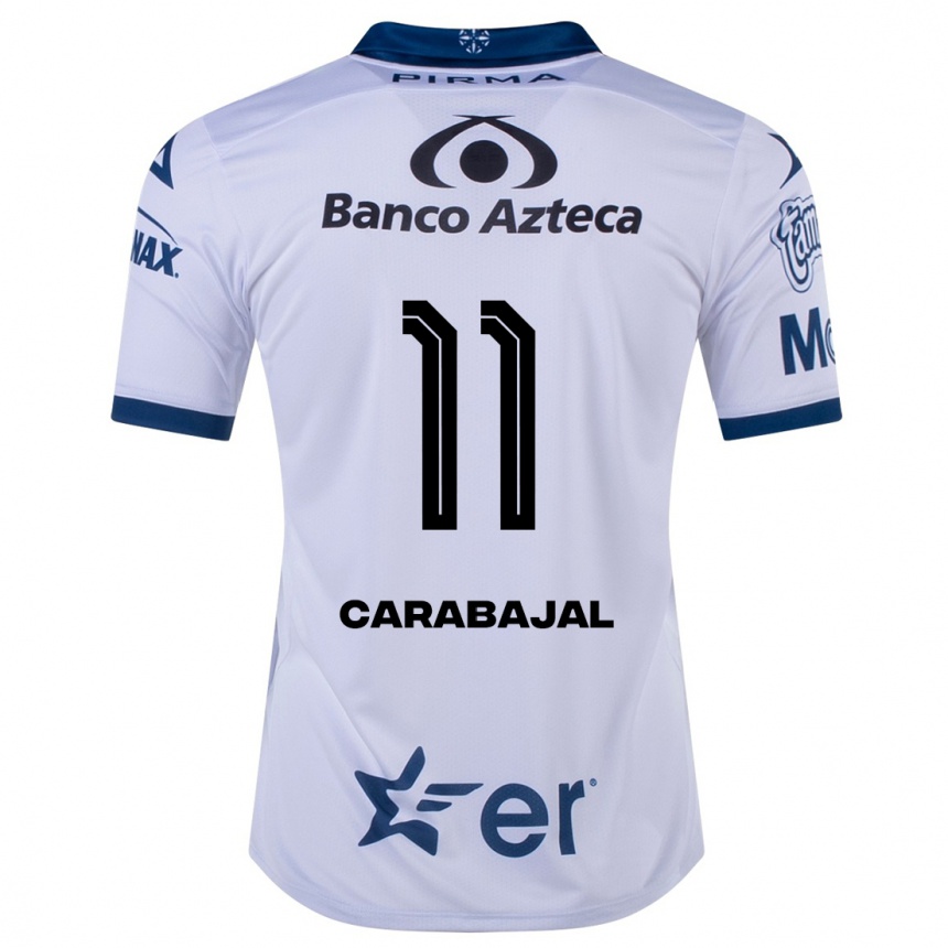 Mujer Fútbol Camiseta Gabriel Carabajal #11 Blanco 1ª Equipación 2023/24