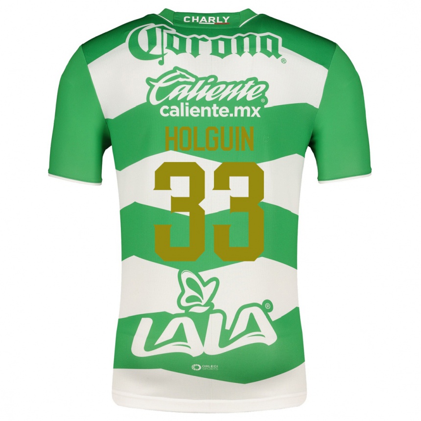 Mujer Fútbol Camiseta Héctor Holguín #33 Verde 1ª Equipación 2023/24