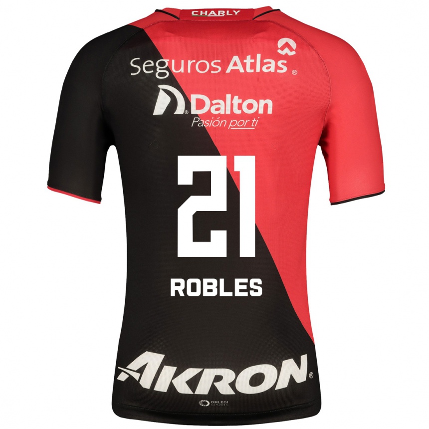 Mujer Fútbol Camiseta Carlos Robles #21 Negro 1ª Equipación 2023/24