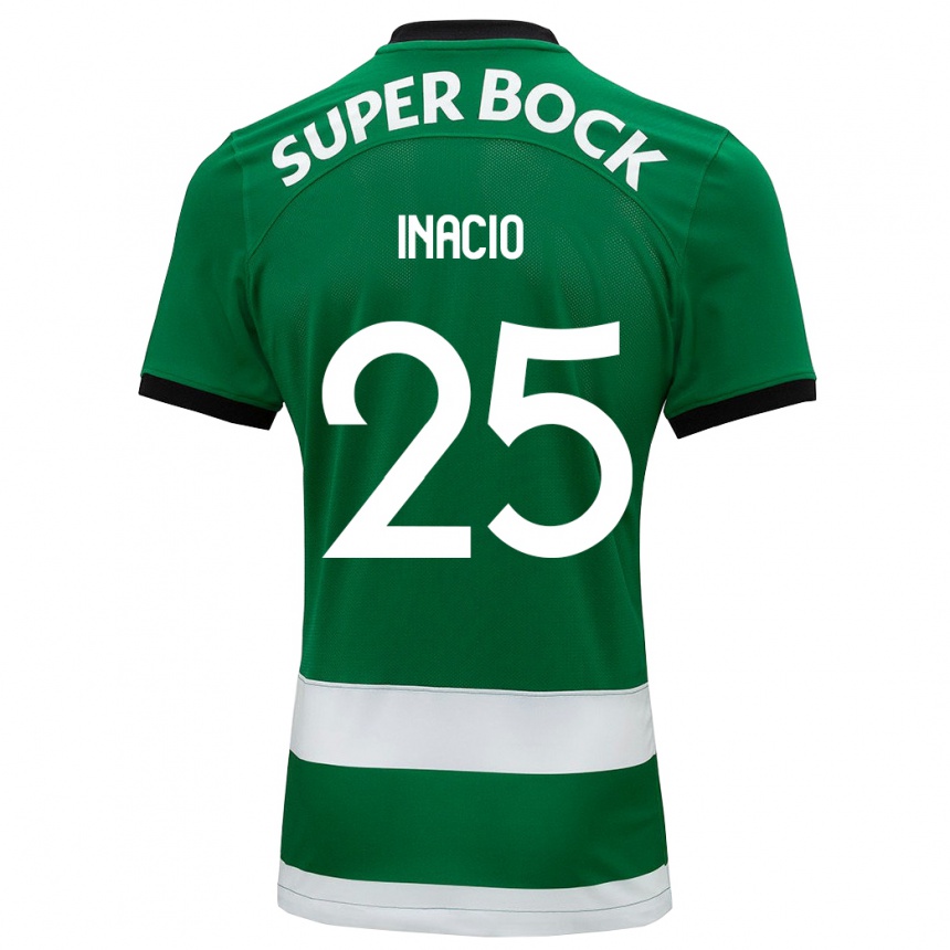 Mujer Fútbol Camiseta Gonçalo Inácio #25 Verde 1ª Equipación 2023/24