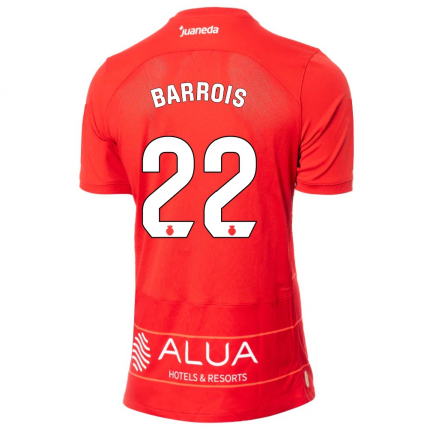 Mujer Fútbol Camiseta Eliott Barrois #22 Rojo 1ª Equipación 2023/24