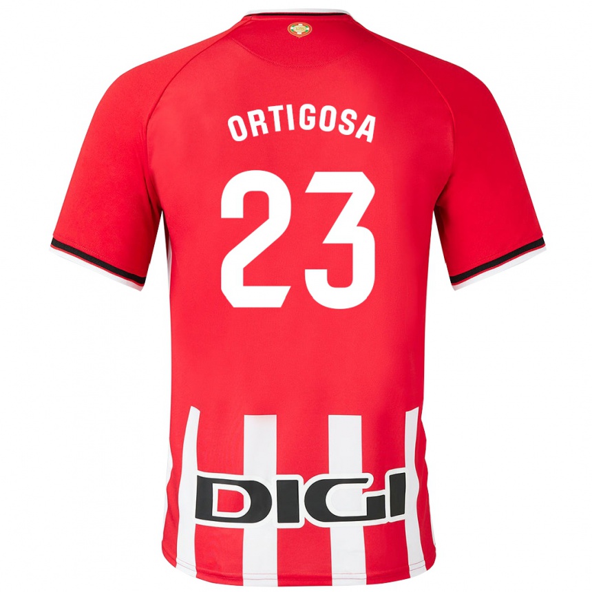 Mujer Fútbol Camiseta Aritz Ortigosa #23 Rojo 1ª Equipación 2023/24