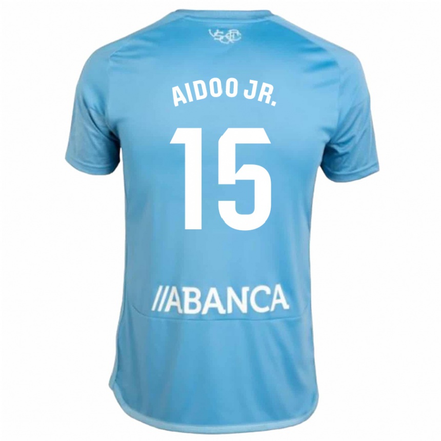 Mujer Fútbol Camiseta Joseph Aidoo #15 Azul 1ª Equipación 2023/24