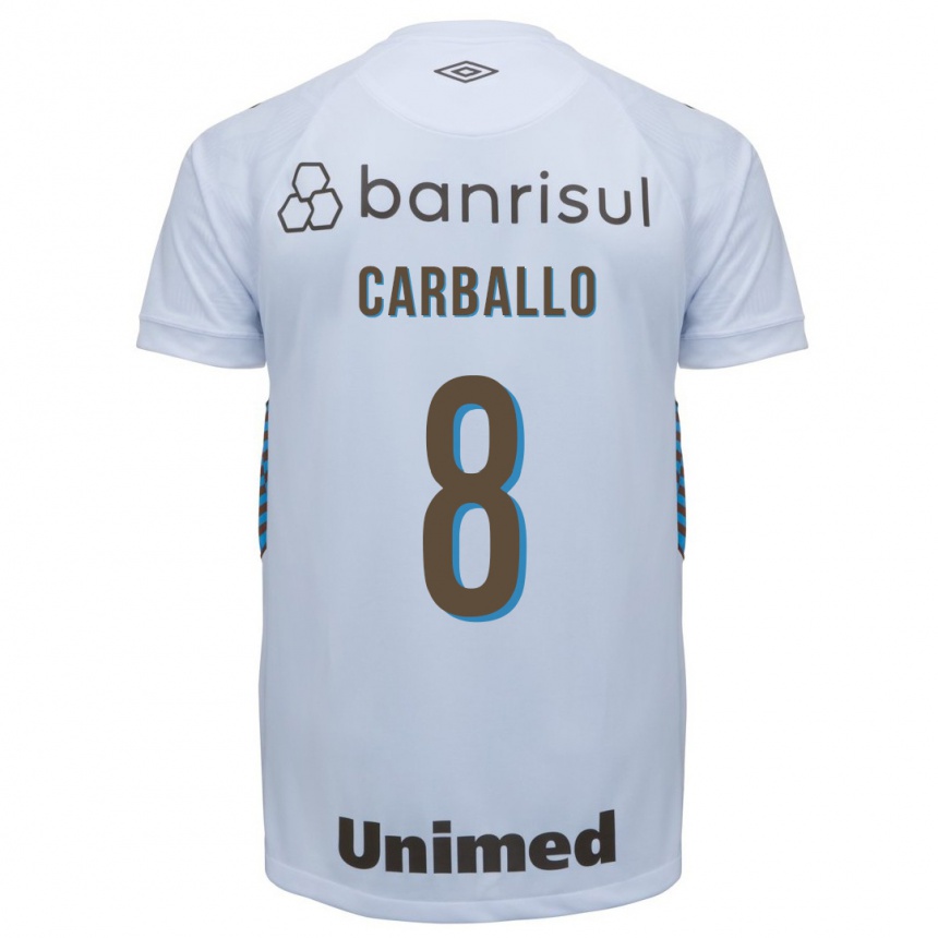 Mujer Fútbol Camiseta Felipe Carballo #8 Blanco 2ª Equipación 2023/24