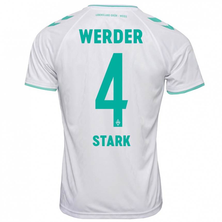 Mujer Fútbol Camiseta Niklas Stark #4 Blanco 2ª Equipación 2023/24