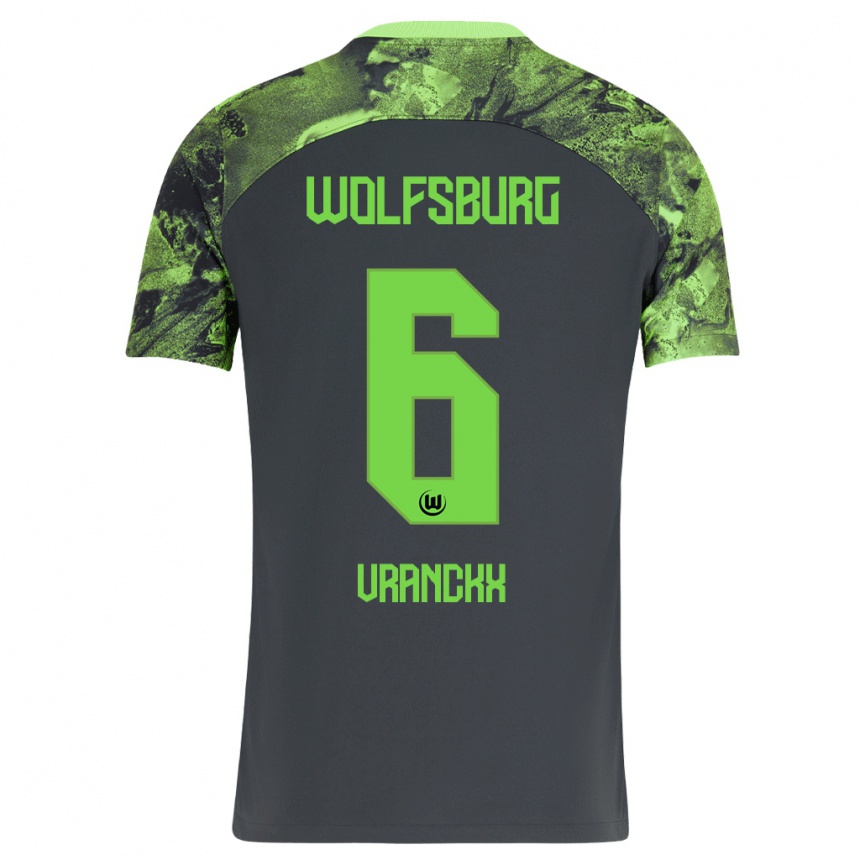 Mujer Fútbol Camiseta Aster Vranckx #6 Gris Oscuro 2ª Equipación 2023/24