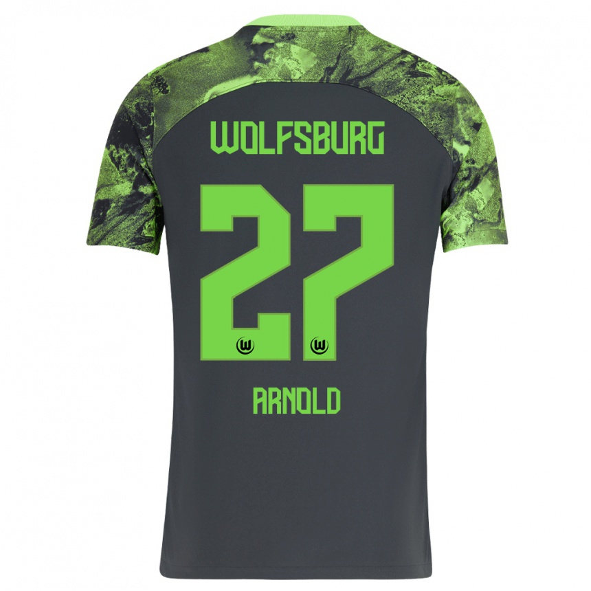 Mujer Fútbol Camiseta Maximilian Arnold #27 Gris Oscuro 2ª Equipación 2023/24