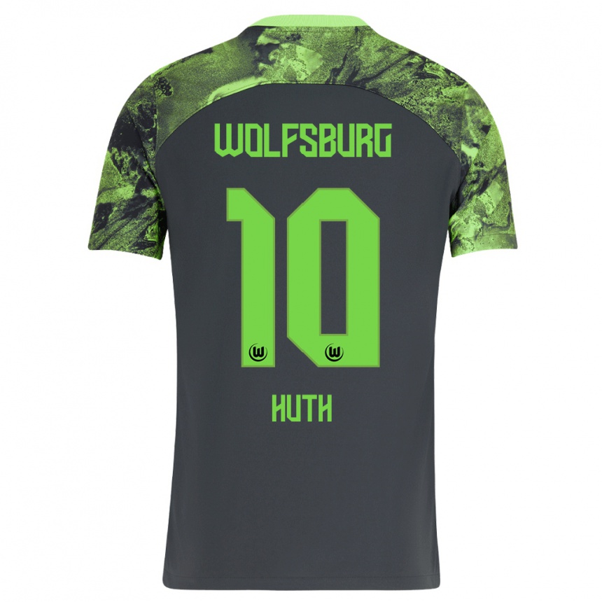 Mujer Fútbol Camiseta Svenja Huth #10 Gris Oscuro 2ª Equipación 2023/24