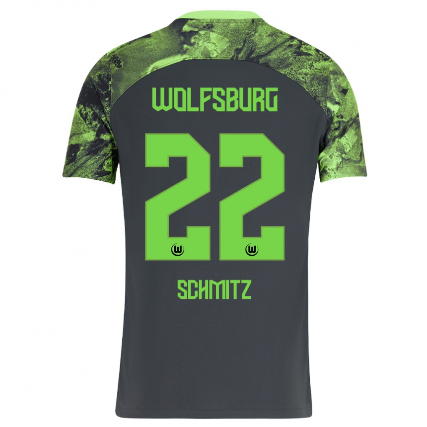 Mujer Fútbol Camiseta Lisa Schmitz #22 Gris Oscuro 2ª Equipación 2023/24