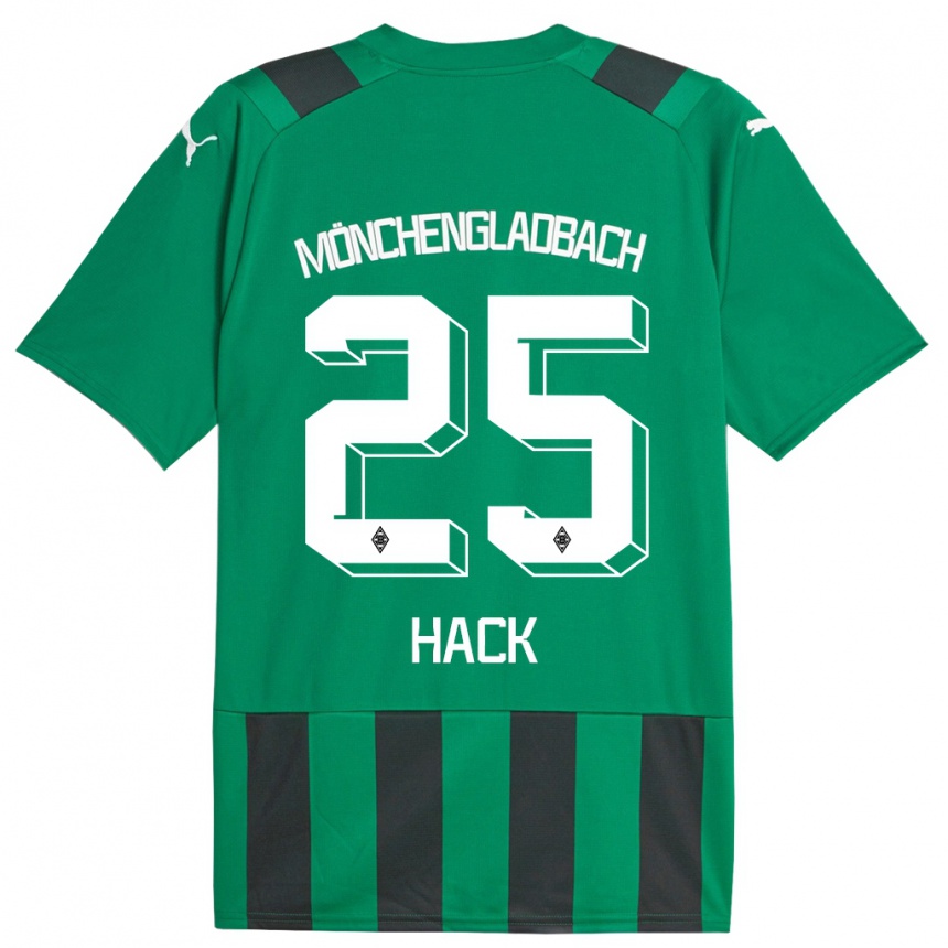 Mujer Fútbol Camiseta Robin Hack #25 Verde Negro 2ª Equipación 2023/24