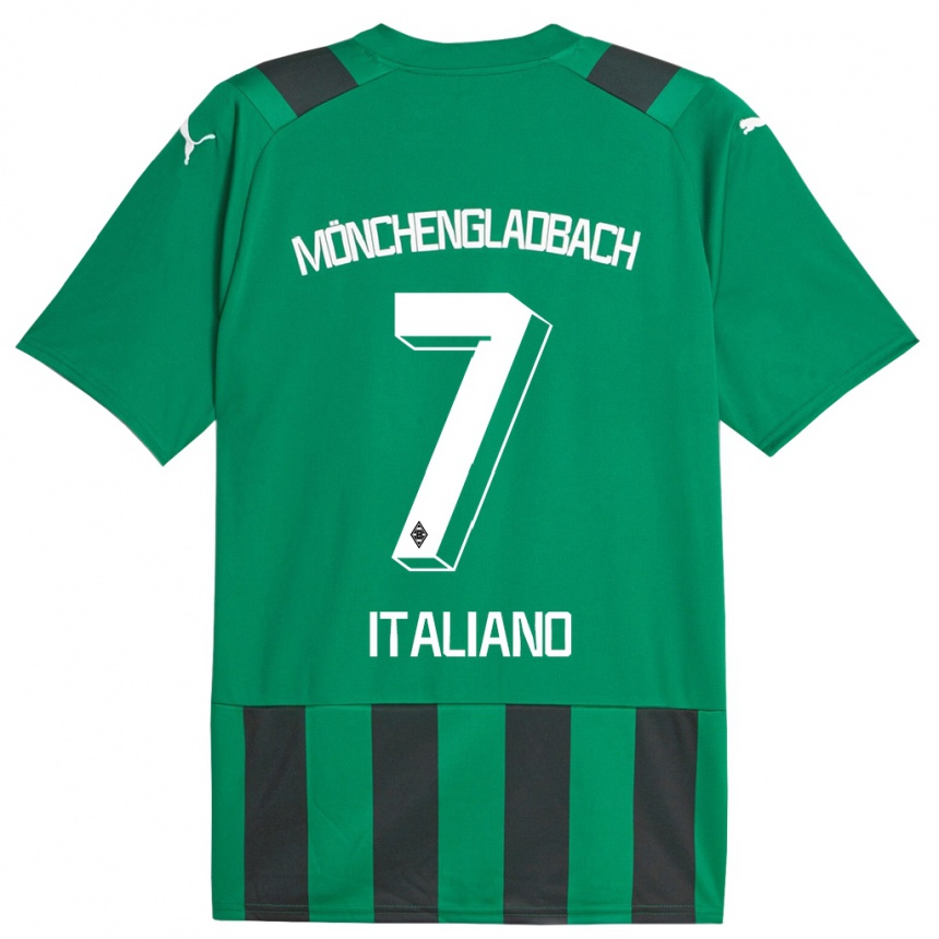 Mujer Fútbol Camiseta Jacob Italiano #7 Verde Negro 2ª Equipación 2023/24