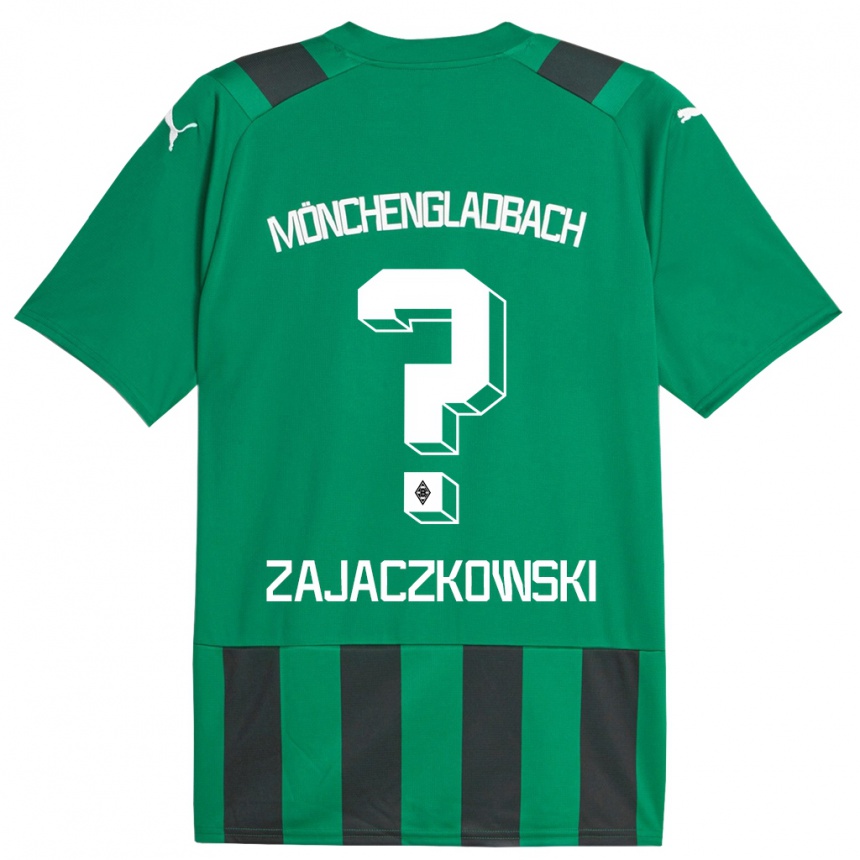 Mujer Fútbol Camiseta Vincent Zajaczkowski #0 Verde Negro 2ª Equipación 2023/24