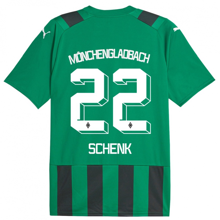 Mujer Fútbol Camiseta Isabel Schenk #22 Verde Negro 2ª Equipación 2023/24