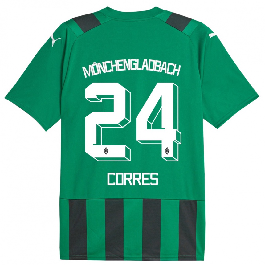 Mujer Fútbol Camiseta Carolin Corres #24 Verde Negro 2ª Equipación 2023/24